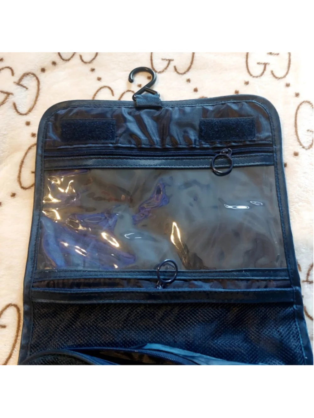 💙🧳 Navy Blue Folding Travel Cosmetic Bag 💄